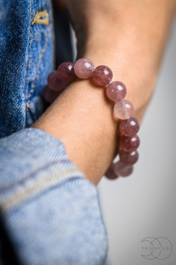 Strawberry quartz bracek