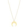 Moon necklace gold