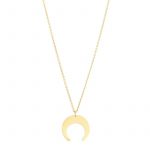 Moon necklace gold
