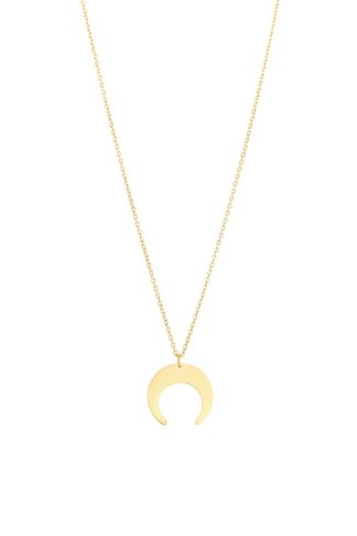Moon necklace gold