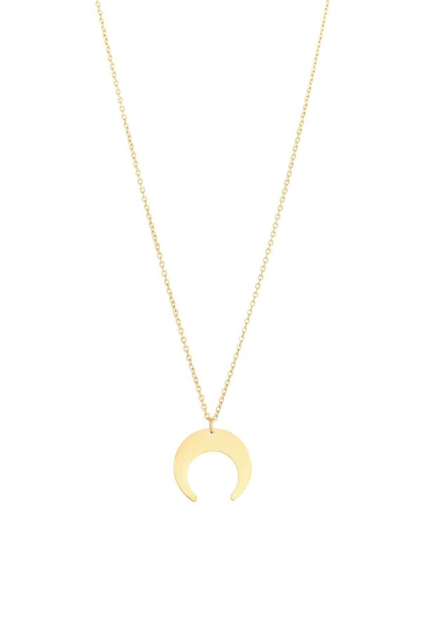 Moon necklace gold