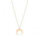 Moon necklace rose gold