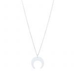 Moon necklace silver