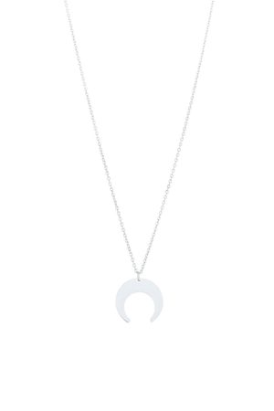 Moon necklace silver