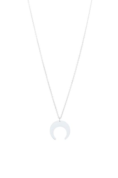 Moon necklace silver