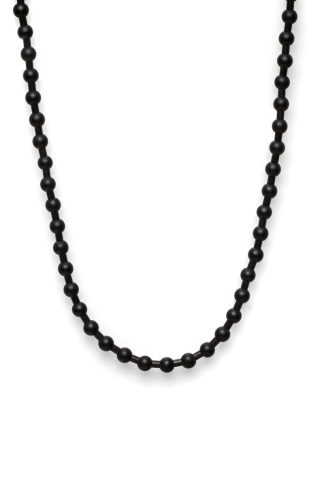 Black onyx beaded necklace
