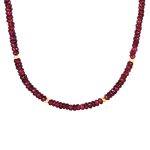 Naszyjnik choker z granatem