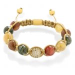 Pleciona bransoletka z kamieni Jewel – kwarc rutylowy
