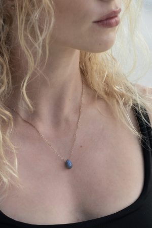 Damski naszyjnik z labradorytem - Kropla świadomości