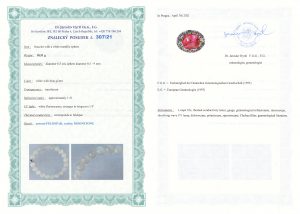 Certyfikat autentyczności Kamień księżycowy