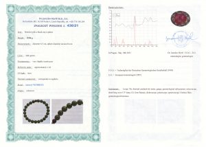 Certyfikat autentyczności Nefryt