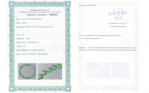 Certyfikat autentyczności Chryzopraz