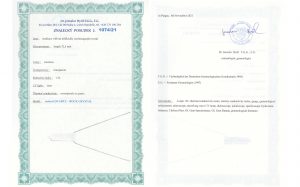 Certyfikat autentyczności Kwarc kryształowy