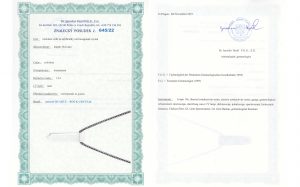 Certyfikat autentyczności Kwarc kryształowy