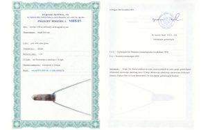 Certyfikat autentyczności Labradoryt