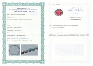 Certyfikat autentyczności Larimar