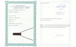 Certyfikat autentyczności Nefryt