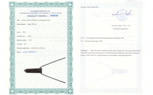 Certyfikat autentyczności Obsydian